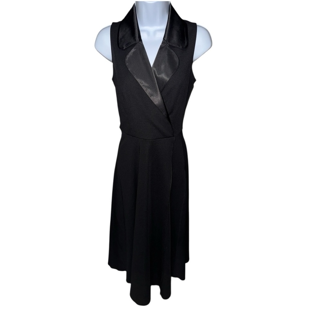 Women’s Fervente Black Sleeveless Collared Dress - 36